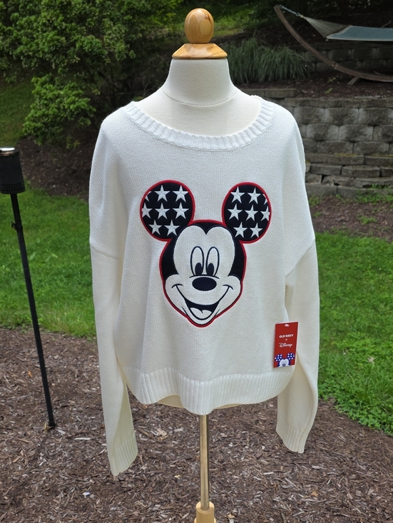 Disney Sweaters - Disney x Old Navy Collab Mickey Star-Ears Crewneck Sweater